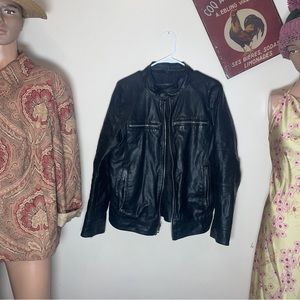 Guess  Polyester Leather Motorcycle Jacket Size M